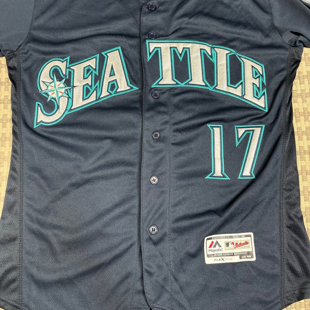 Mitch Haniger Seattle Mariners Majestic Alternate Flex Authentic Jersey‎ Sz 40 - Picture 2 of 5